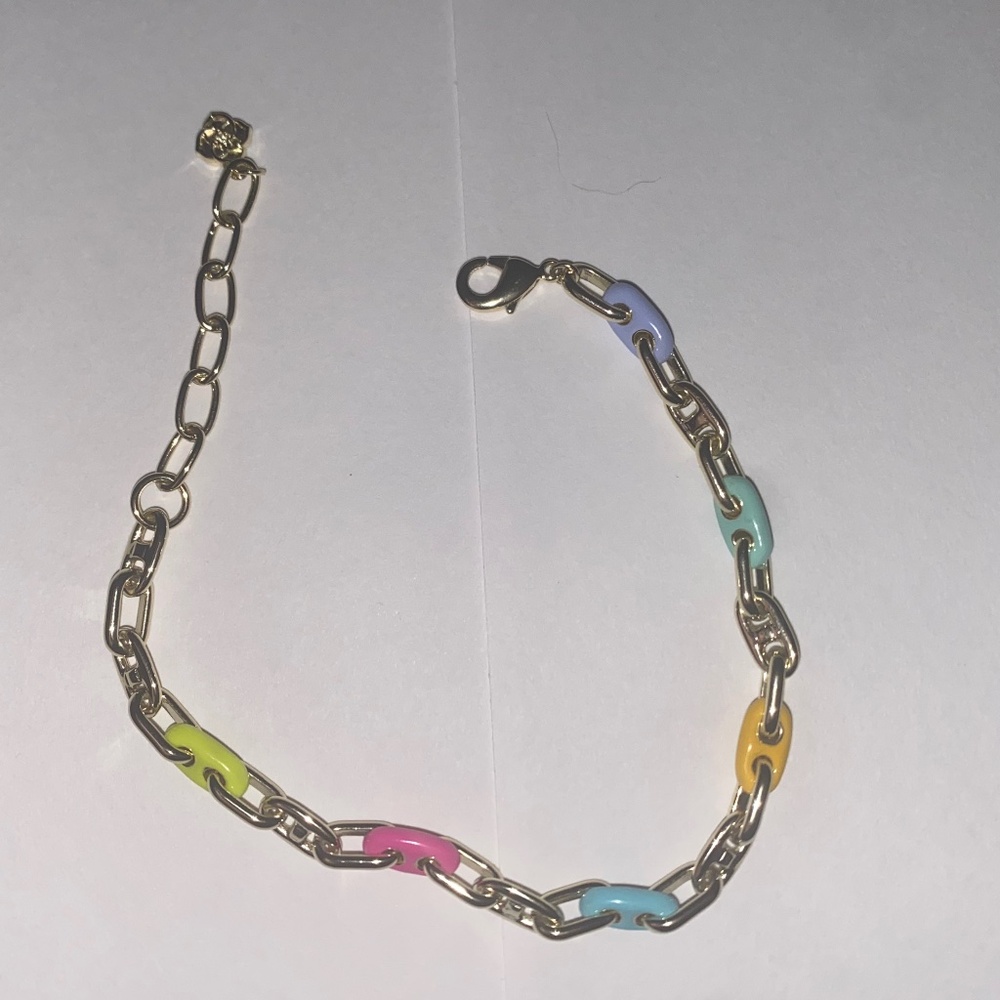 Kendra Scott Bailey Bracelet in Gold and Rainbow Mix